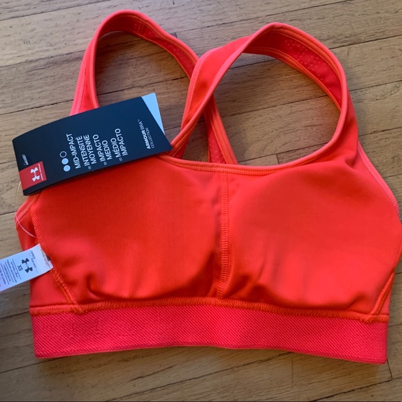 NWT Under Armour Crossback Jacq Sports Bra, Extra Small - Picture 5 of 5